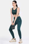 Zelocity Quick Dry Gym Leggings - Deep Teal — thumbnail 4